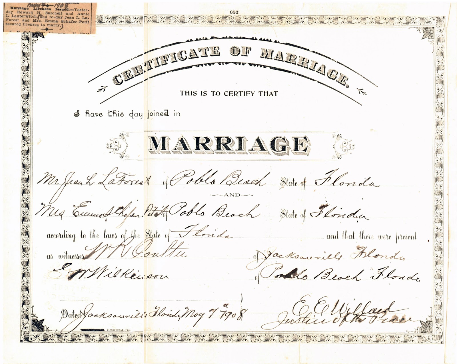 Burlington County Marriage License